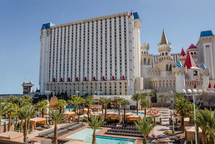 Excalibur Hotel Casino Las Vegas grounds